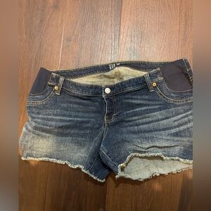 GAP Women's maternity Dark Blue Jean Shorts